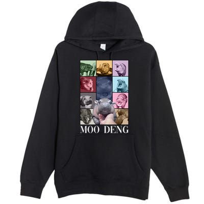 Baby Pygmy Hippo Moo Deng Era Premium Pullover Hoodie