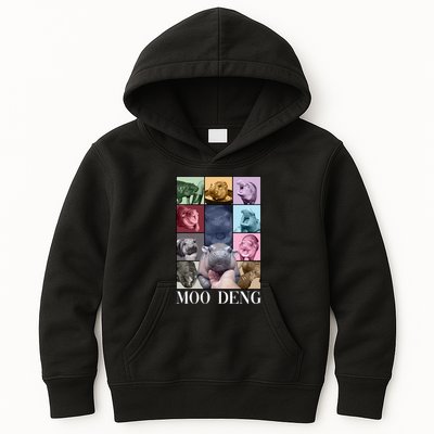 Baby Pygmy Hippo Moo Deng Era Kids Hoodie
