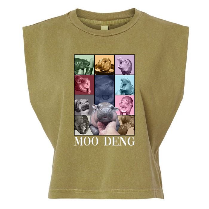Baby Pygmy Hippo Moo Deng Era Garment-Dyed Women's Muscle Tee