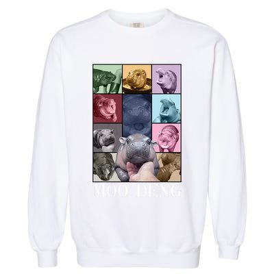 Baby Pygmy Hippo Moo Deng Era Garment-Dyed Sweatshirt