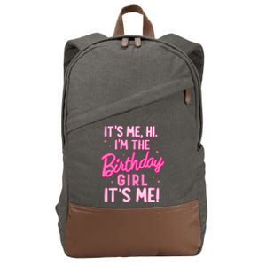 Birthday Party Hi Its Me IM The Birthday Girl Family Party Cotton Canvas Backpack