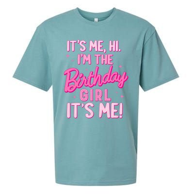 Birthday Party Hi Its Me IM The Birthday Girl Family Party Sueded Cloud Jersey T-Shirt