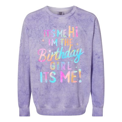 Birthday Party Hi Its Me Im The Birthday Colorblast Crewneck Sweatshirt