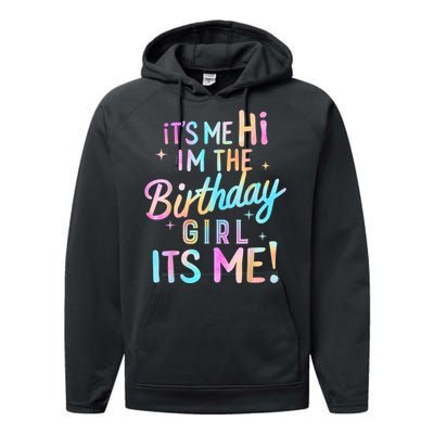 Birthday Party Hi Its Me Im The Birthday Performance Fleece Hoodie