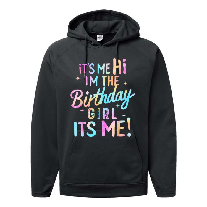 Birthday Party Hi Its Me Im The Birthday Performance Fleece Hoodie