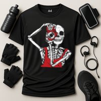 Bone Photographer Halloween Costume Skeleton Lover Cooling Performance Crew T-Shirt