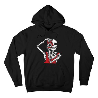 Bone Photographer Halloween Costume Skeleton Lover Hoodie