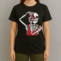 Bone Photographer Halloween Costume Skeleton Lover T-Shirt