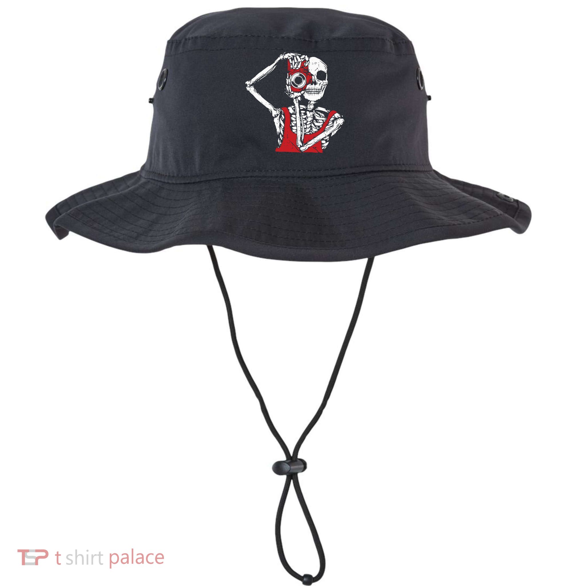 Bone Photographer Halloween Costume Skeleton Lover Bucket Hat