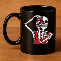 Bone Photographer Halloween Costume Skeleton Lover 11oz C Handle Ceramic Mug