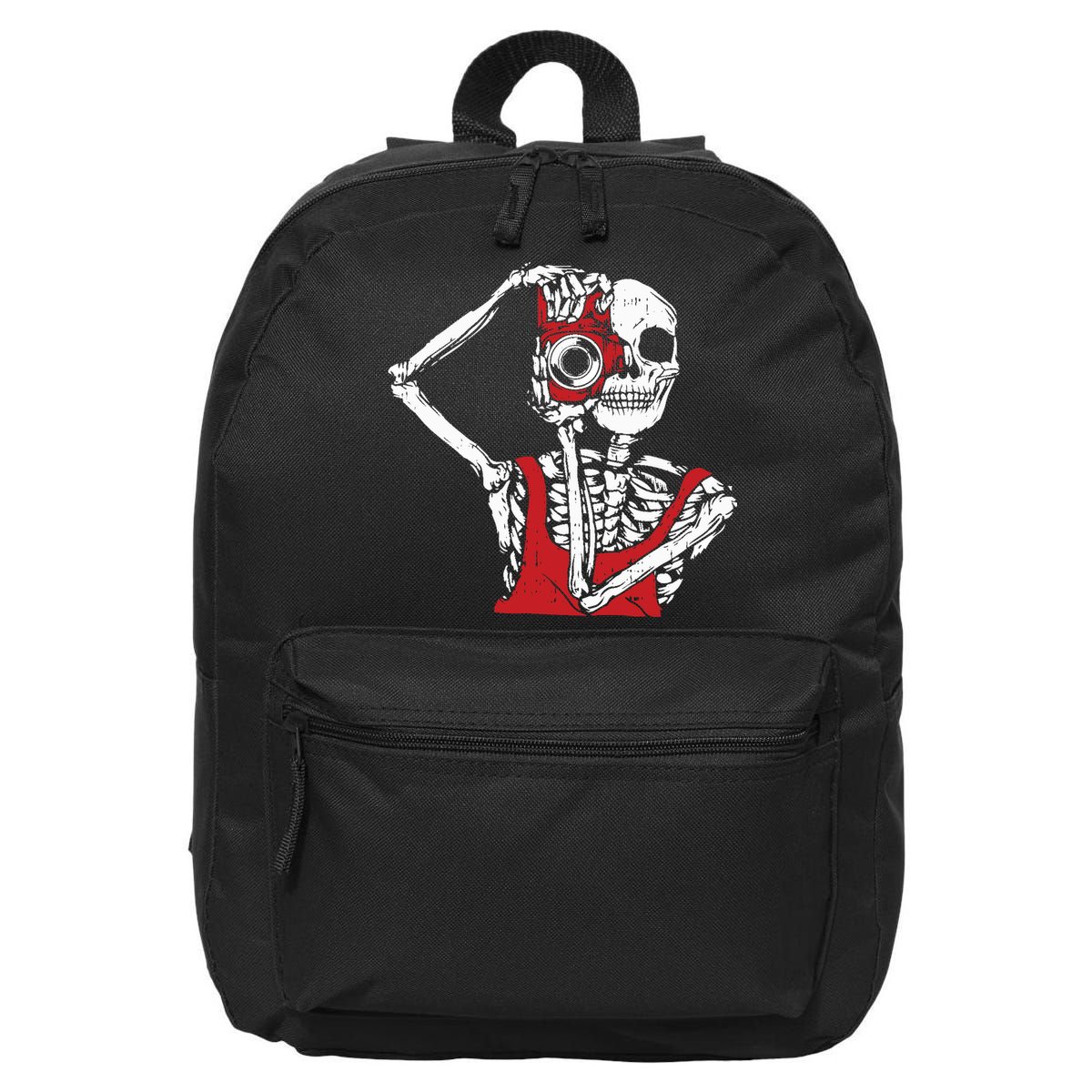 Bone Photographer Halloween Costume Skeleton Lover 16 in Basic Backpack