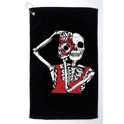 Bone Photographer Halloween Costume Skeleton Lover Golf Towel