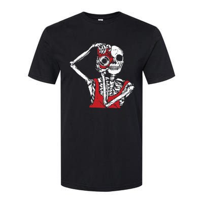 Bone Photographer Halloween Costume Skeleton Lover Softstyle® CVC T-Shirt