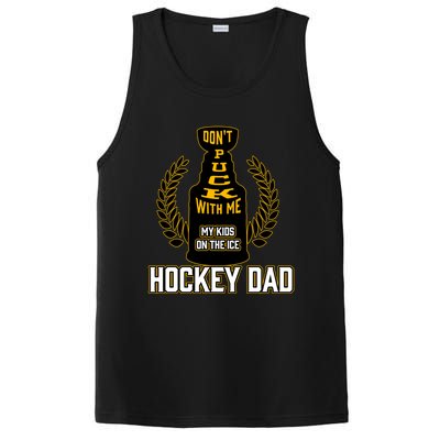 Best Pucking Hockey Dad And Cool Hockey Dad Gift PosiCharge Competitor Tank