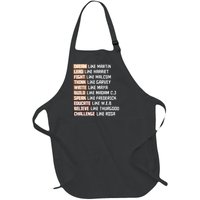 Black Power History Month African American Pride Gift Full-Length Apron With Pockets