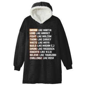 Black Power History Month African American Pride Gift Hooded Wearable Blanket