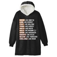 Black Power History Month African American Pride Gift Hooded Wearable Blanket