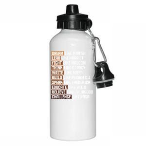 Black Power History Month African American Pride Gift Aluminum Water Bottle