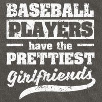 Baseball Players Have The Prettiest Girlfriends Sport Phrase Cotton Canvas Backpack