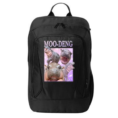 Baby Pigmy Hippo Moodeng Funny Moodeng The Famous Gift City Backpack