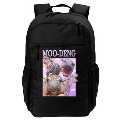 Baby Pigmy Hippo Moodeng Funny Moodeng The Famous Gift Daily Commute Backpack