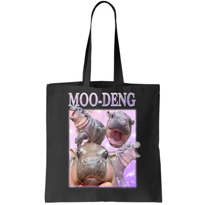 Baby Pigmy Hippo Moodeng Funny Moodeng The Famous Gift Tote Bag