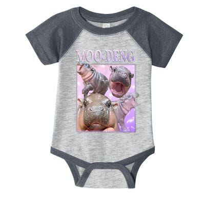 Baby Pigmy Hippo Moodeng Funny Moodeng The Famous Gift Infant Baby Jersey Bodysuit