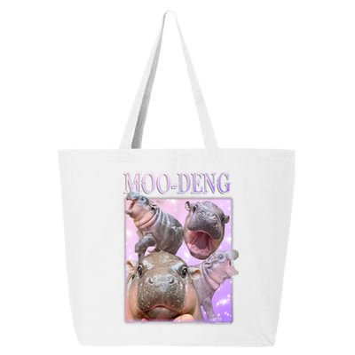 Baby Pigmy Hippo Moodeng Funny Moodeng The Famous Gift 25L Jumbo Tote