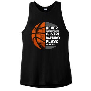 Basketball Player - Hoops Streetball Baller Basketball Girls Ladies PosiCharge Tri-Blend Wicking Tank