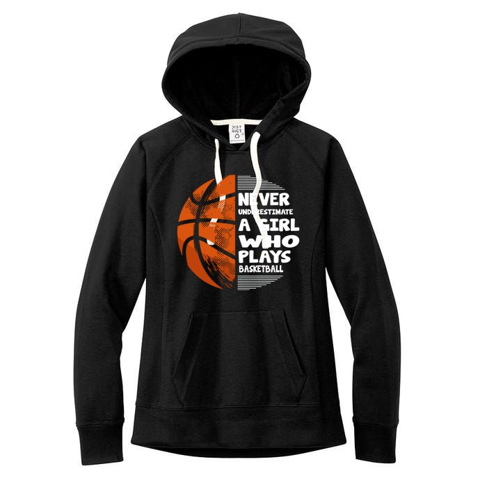 Basketball Player - Hoops Streetball Baller Basketball Girls Women's Fleece Hoodie