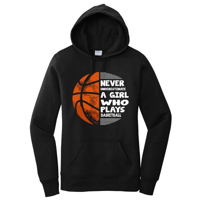 Basketball Player - Hoops Streetball Baller Basketball Girls Women's Pullover Hoodie