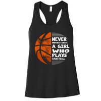 Basketball Player - Hoops Streetball Baller Basketball Girls Women's Racerback Tank