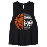 Basketball Player - Hoops Streetball Baller Basketball Girls Women's Racerback Cropped Tank