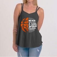 Basketball Player - Hoops Streetball Baller Basketball Girls Women's Strappy Tank