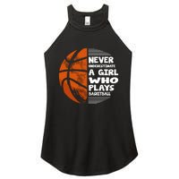 Basketball Player - Hoops Streetball Baller Basketball Girls Women's Perfect Tri Rocker Tank