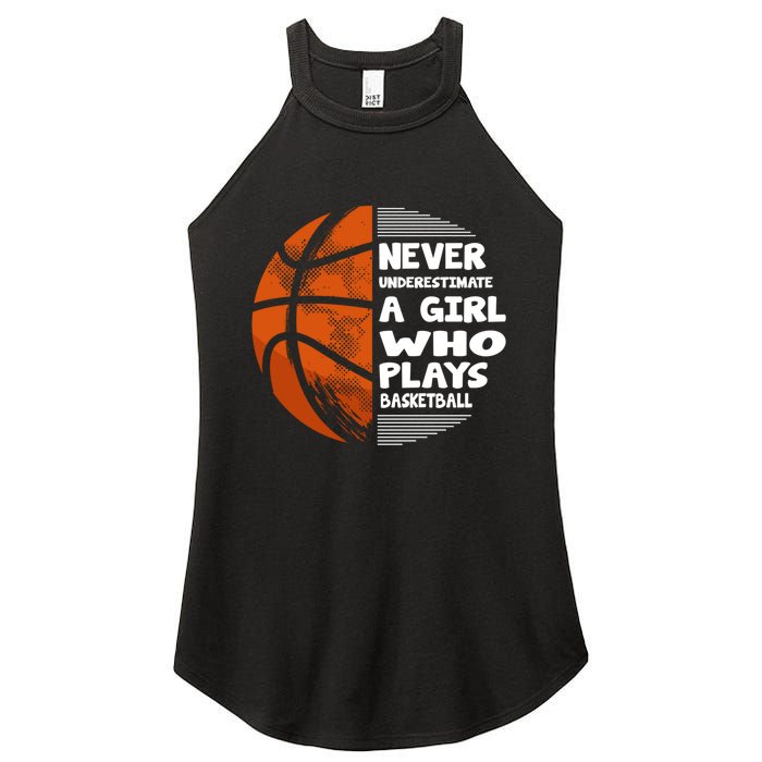 Basketball Player - Hoops Streetball Baller Basketball Girls Women's Perfect Tri Rocker Tank