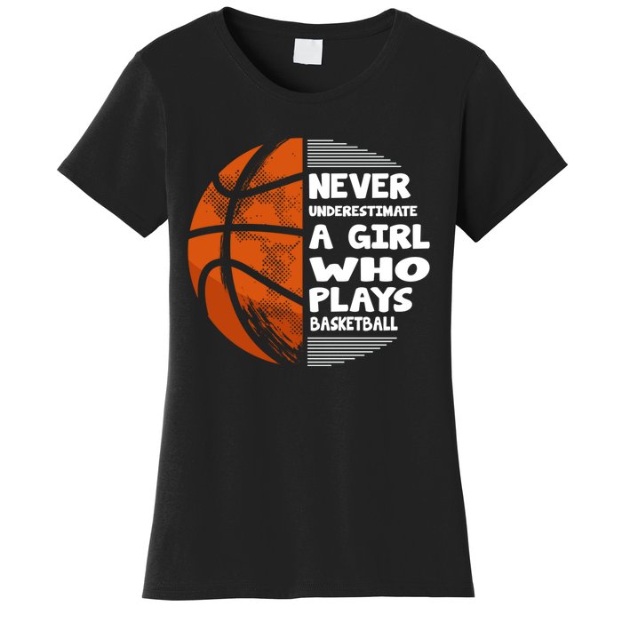 Basketball Player - Hoops Streetball Baller Basketball Girls Women's T-Shirt