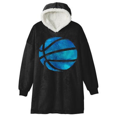 Basketball Player Hoops Streetball Baller Basketball Hooded Wearable Blanket