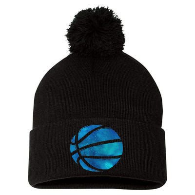 Basketball Player Hoops Streetball Baller Basketball Pom Pom 12in Knit Beanie