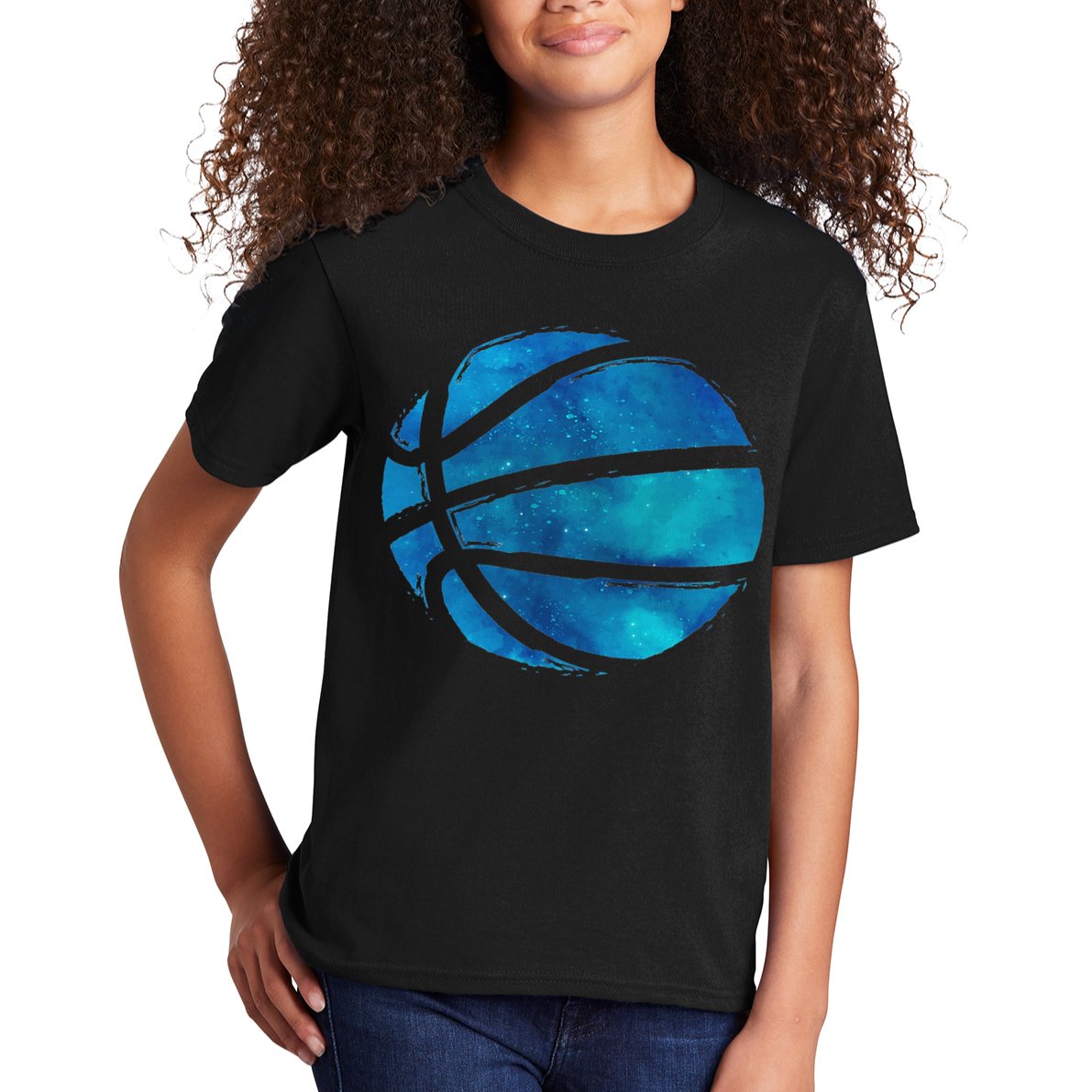 Basketball Player Hoops Streetball Baller Basketball Kids T-Shirt