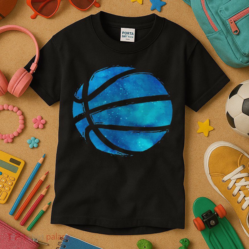 Basketball Player Hoops Streetball Baller Basketball Kids T-Shirt
