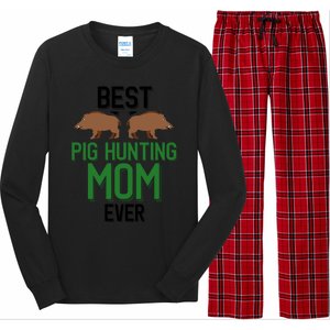 Best Pig Hunting Mom Ever Boar Hunter Mom Gift Long Sleeve Pajama Set