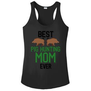 Best Pig Hunting Mom Ever Boar Hunter Mom Gift Ladies PosiCharge Competitor Racerback Tank