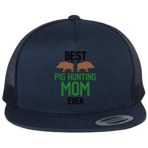 Best Pig Hunting Mom Ever Boar Hunter Mom Gift Flat Bill Trucker Hat