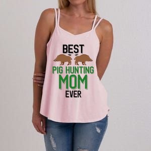 Best Pig Hunting Mom Ever Boar Hunter Mom Gift Women's Strappy Tank