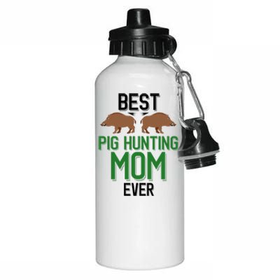 Best Pig Hunting Mom Ever Boar Hunter Mom Gift Aluminum Water Bottle 