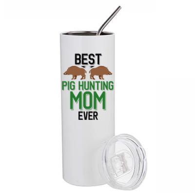 Best Pig Hunting Mom Ever Boar Hunter Mom Gift Stainless Steel Tumbler