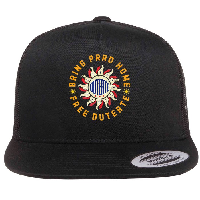 Bring PRRD Home I Stand With Duterte Free PRRD Support DU30 Flat Bill Trucker Hat