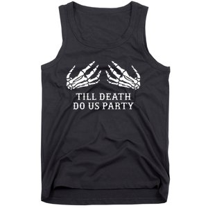 Bachelorette Party Halloween Decorations Spooky Till Death Do Us Party Tank Top