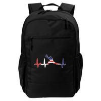 Baseball Player Heartbeat Baseball First Baseman Flag Backpack